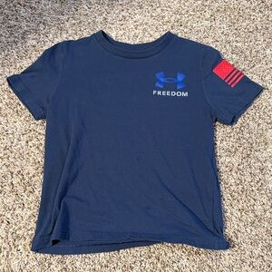 Under Armour Kids Dark Blue Freedom Tee